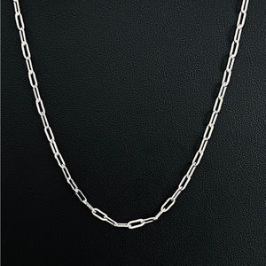 20” STERLING SILVER PAPER CLIP CHAIN